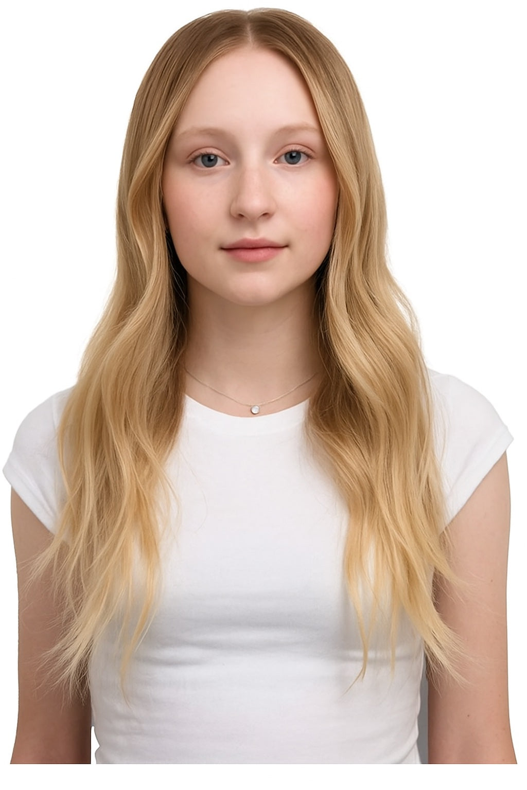 Malene Mittelblond Golden Balayage